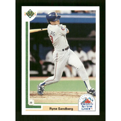 1991 Upper Deck Final Edition #93 Ryne Sandberg EX Excellent Chicago Cubs Baseball Card - Baseball Card