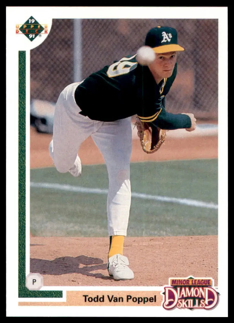 1991 Upper Deck Final Edition Todd Van Poppel 12F Oakland Athletics NM - Baseball Card Single