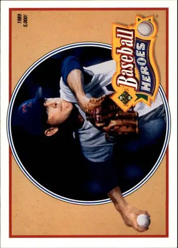 Original gloss Baseball heroes trading card featuring Nolan Ryan from 1991 Upper Deck Rangers
