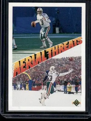 1991 Upper Deck Team NFL Aerial Threats Dan Marino Mark Clayton #34 Football