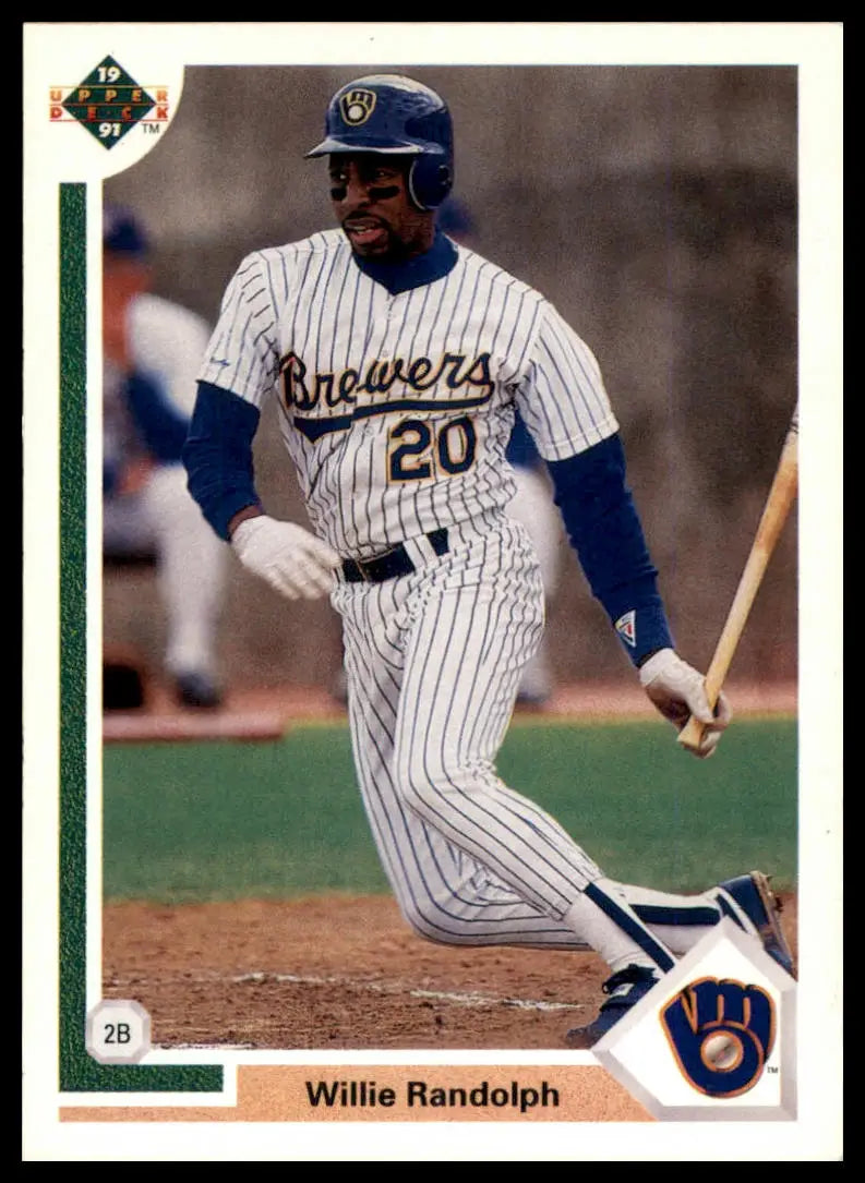 1991 Upper Deck Willie Randolph 720 Milwaukee Brewers NM - Baseball Card Single
