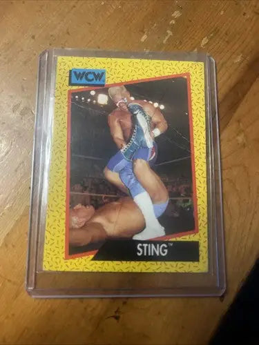 WCW Wrestling Sting wrestling card from the 1991 WCW Wrestling Sting #11 collection