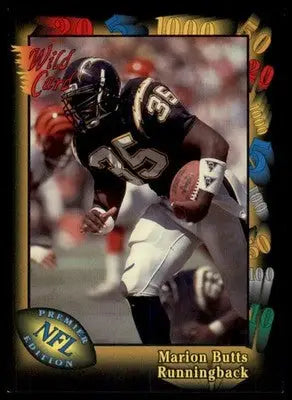 1991 Wild Card Marion Butts 83 San Diego Chargers