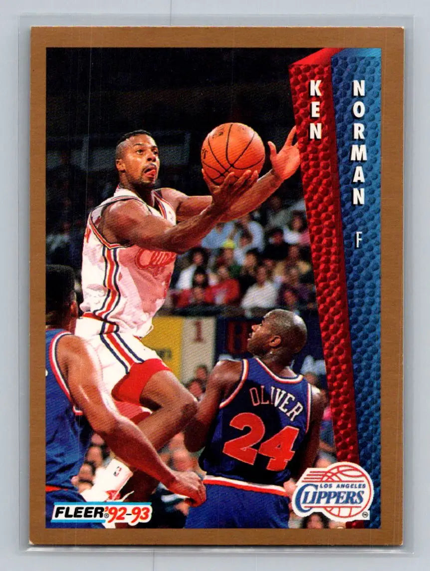1992-93 Fleer #102 Ken Norman Los Angeles Clippers - Basketball Card Single