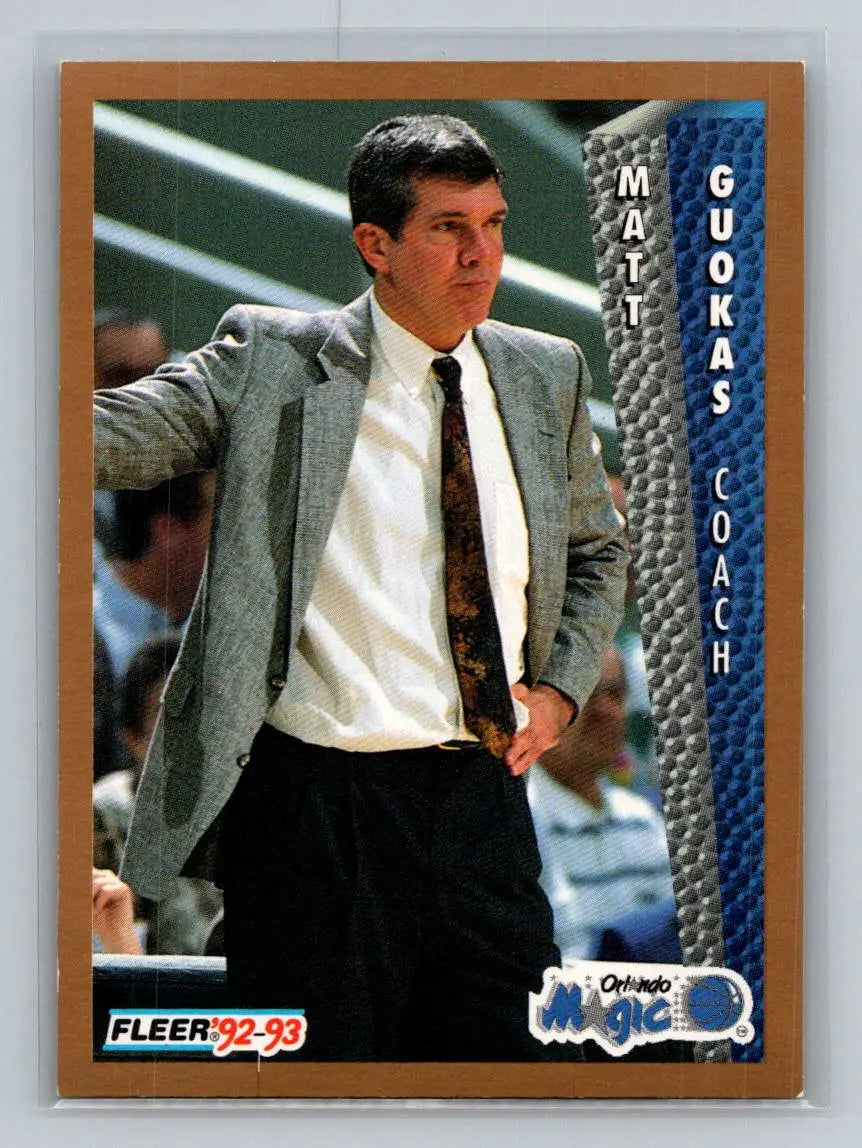 1992-93 Fleer #161 Matt Guokas Orlando Magic - Basketball Card Single