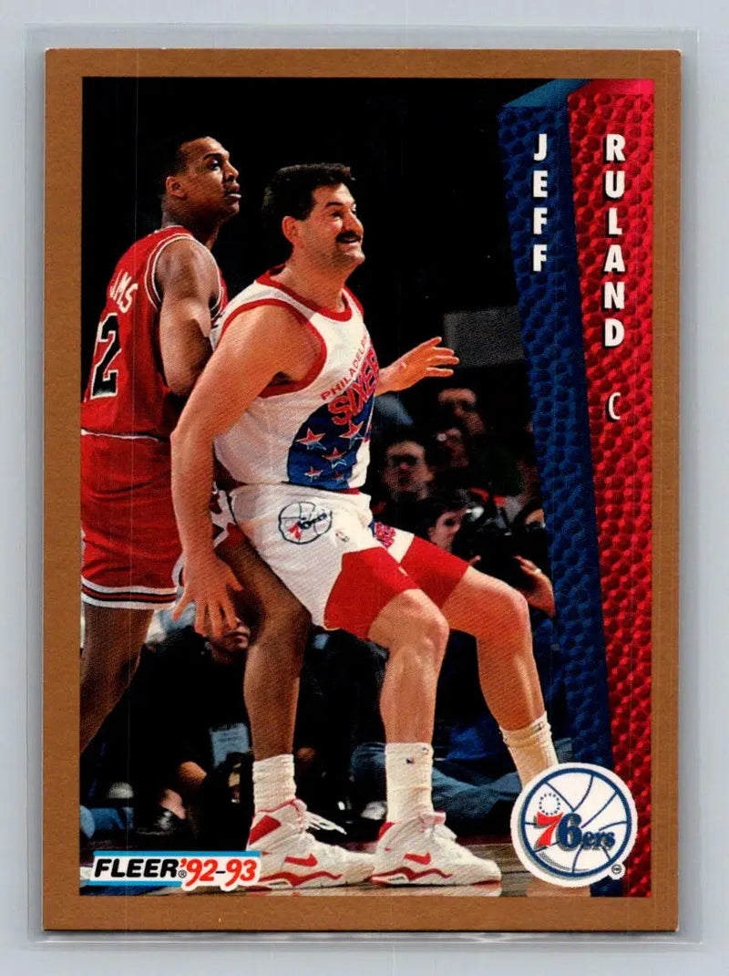 1992-93 Fleer #175 Jeff Ruland Philadelphia 76ers - Basketball Card Single