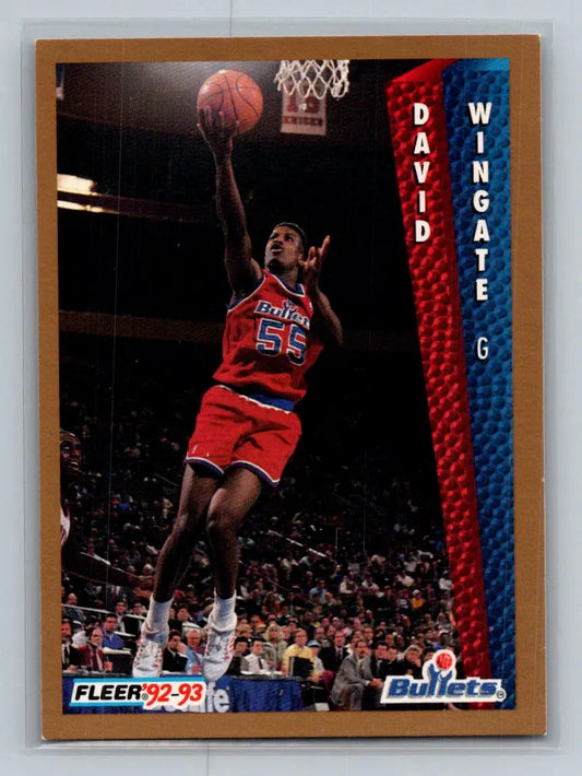 1992-93 Fleer #237 David Wingate Washington Bullets - Basketball Card Single
