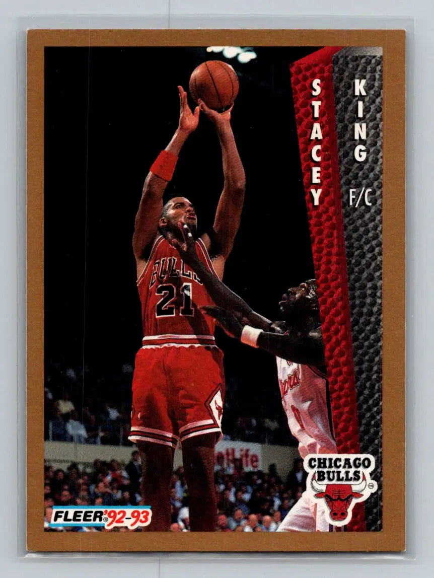1992-93 Fleer #33 Stacey King Chicago Bulls - Basketball Card Single