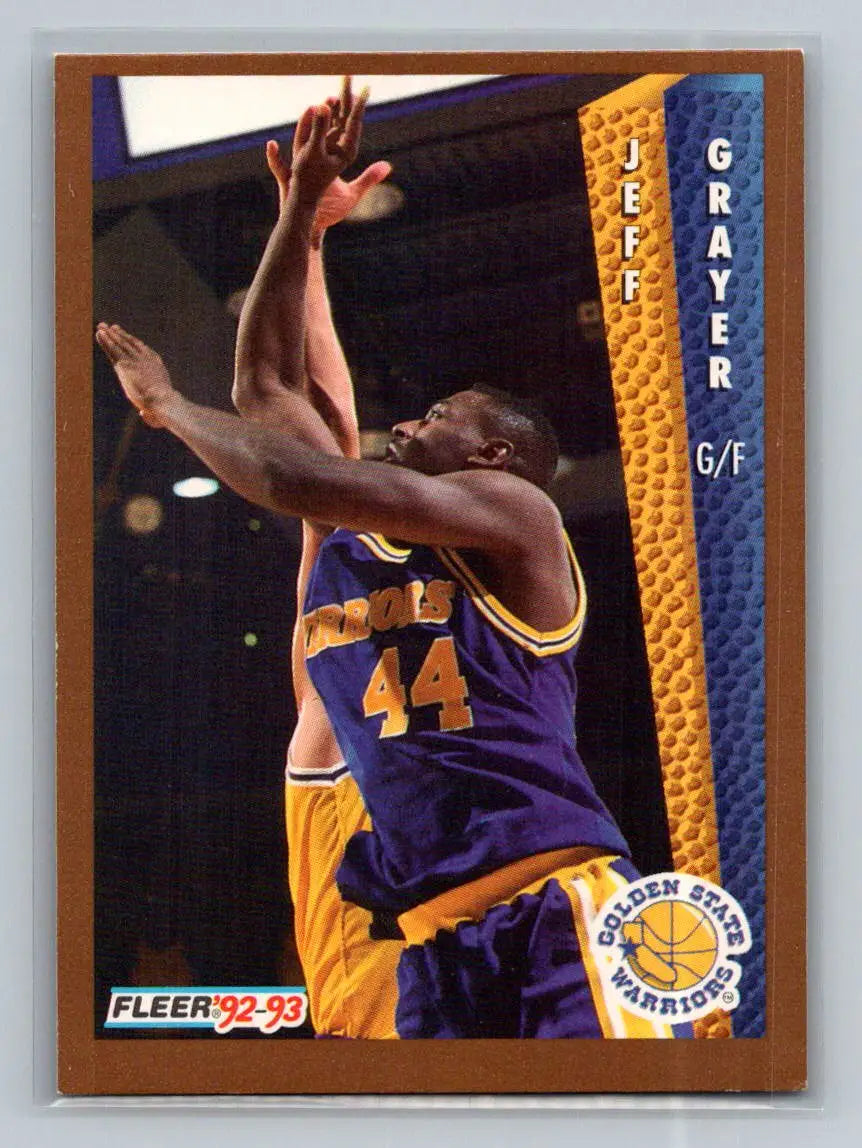 1992-93 Fleer #339 Jeff Grayer Golden State Warriors - Basketball Card Single
