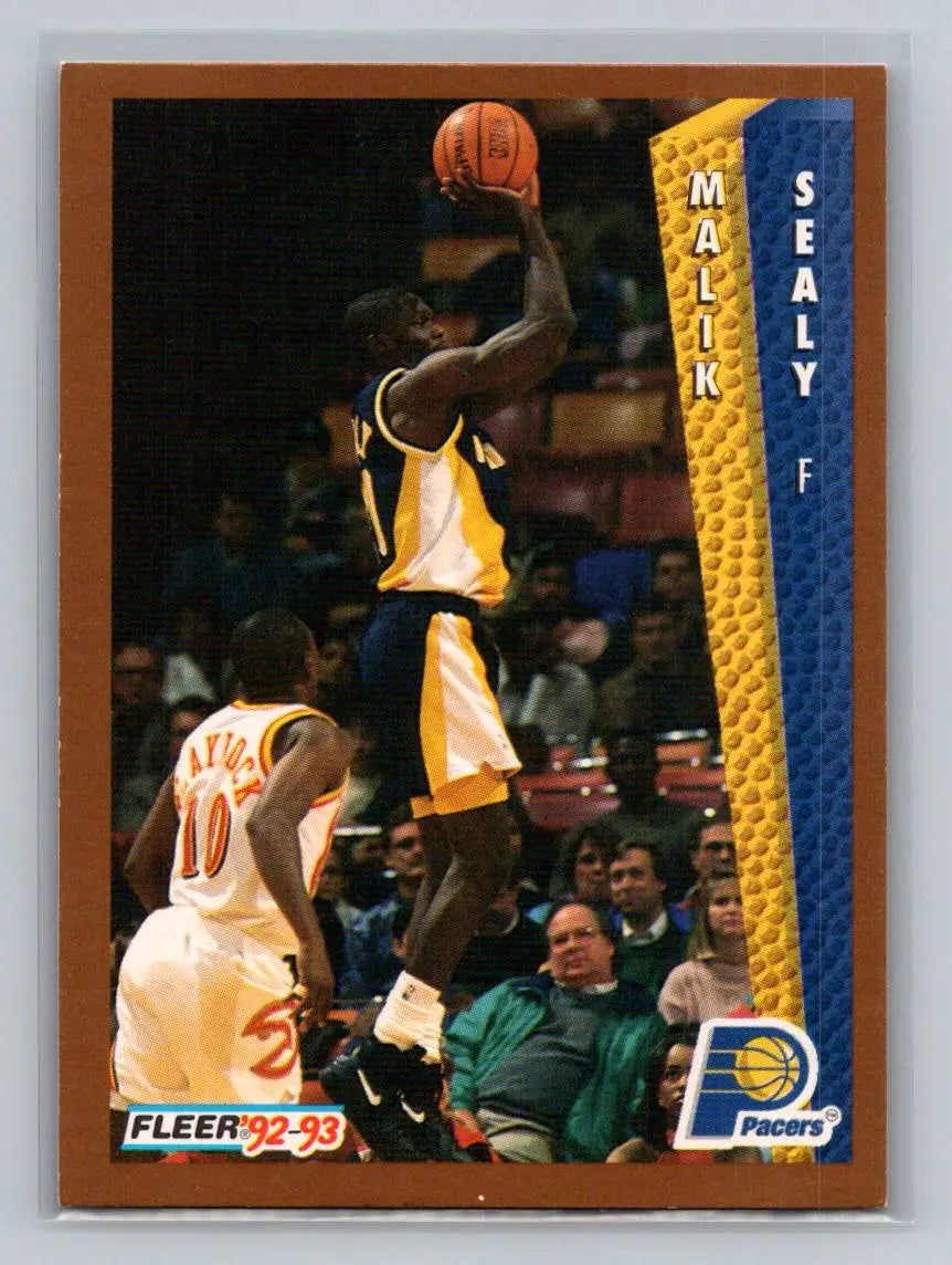 1992-93 Fleer #353 Malik Sealy Indiana Pacers Rookie - Basketball Card Single