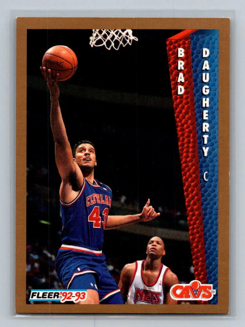 1992-93 Fleer #40 Brad Daugherty Cleveland Cavaliers - Basketball Card Single