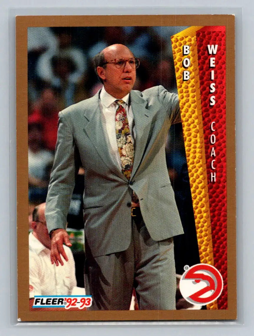 1992-93 Fleer #7 Bob Weiss Atlanta Hawks - Basketball Card Single