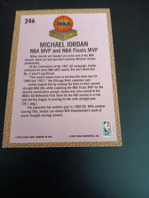 1992-93 Fleer - Award Winner Michael Jordan #246. Chicago Bulls. NRMT+