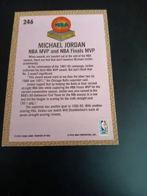 1992-93 Fleer - Award Winner Michael Jordan #246. Chicago Bulls. NRMT+