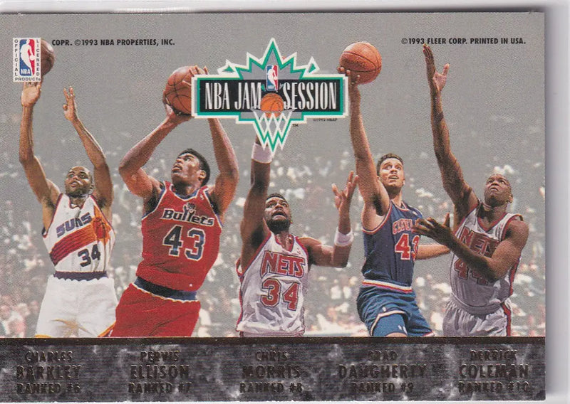 1992-93 FLEER NBA JAM SESSION RANKS 1-10- SAN ANTONIO SPURS - Basketball Card Single