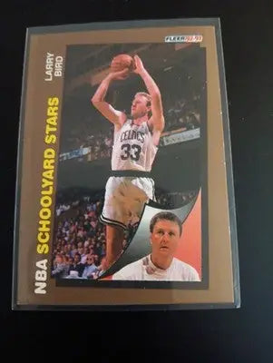 1992-93 Fleer - Schoolyard Stars Larry Bird #256. Boston Celtics. NRMT+ - Basketball Card Single