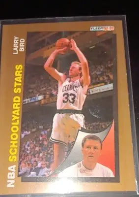 1992-93 Fleer - Schoolyard Stars Larry Bird #256. Boston Celtics. NRMT+ - Basketball Card Single