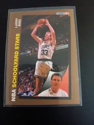 1992-93 Fleer - Schoolyard Stars Larry Bird #256. Boston Celtics. NRMT+ - Basketball Card Single