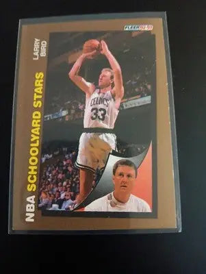 1992-93 Fleer - Schoolyard Stars Larry Bird #256. Boston Celtics. NRMT+ - Basketball Card Single