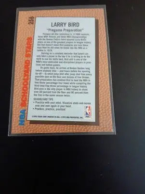 1992-93 Fleer - Schoolyard Stars Larry Bird #256. Boston Celtics. NRMT+ - Basketball Card Single