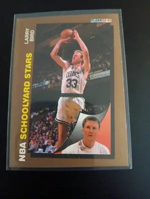1992-93 Fleer - Schoolyard Stars Larry Bird #256. Boston Celtics. NRMT+ - Basketball Card Single