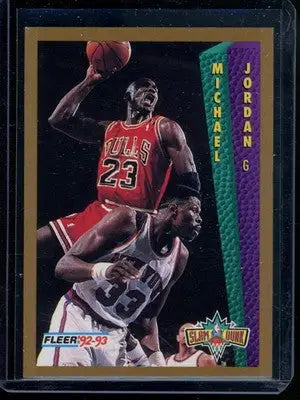 1992-93 Fleer Slam Dunk Michael Jordan #273 Slam Dunk subset Basketball