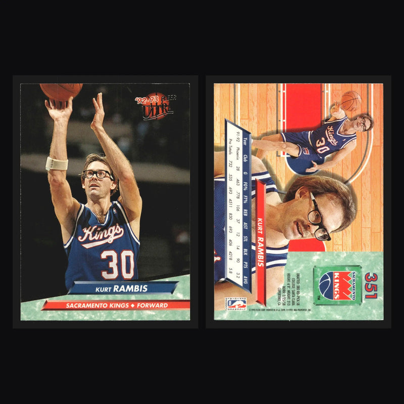 1992-93 Fleer Ultra #351 Kurt Rambis Sacramento Kings - Basketball Card Single