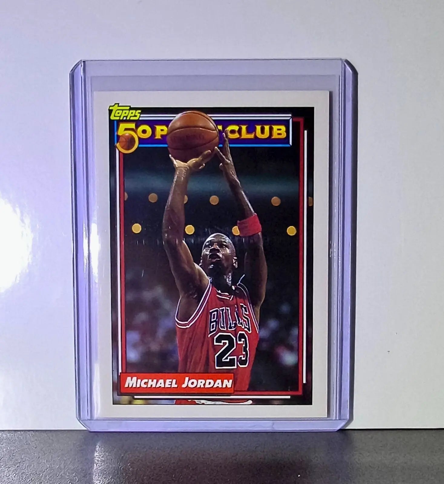 1992-93 Michael Jordan Topps 50 Point Club #205 Basketball Card Chicago Bulls - Basketball Card Single