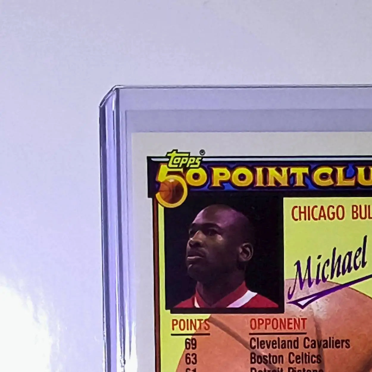 1992-93 Michael Jordan Topps 50 Point Club #205 Basketball Card Chicago Bulls - Basketball Card Single