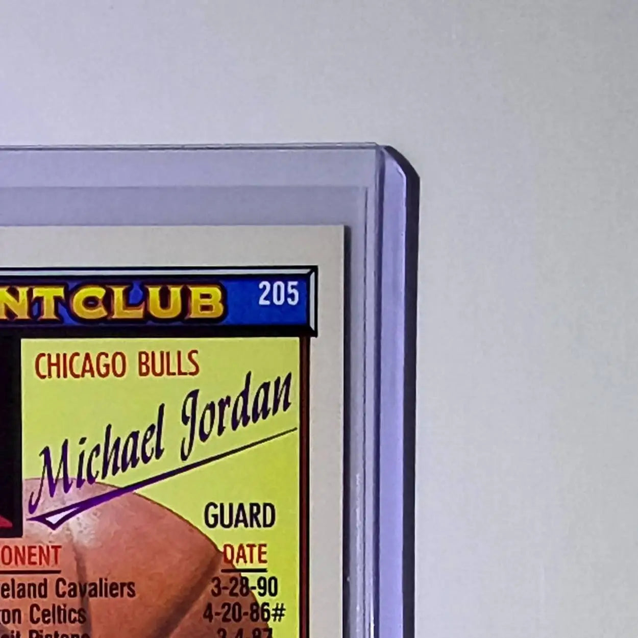 1992-93 Michael Jordan Topps 50 Point Club #205 Basketball Card Chicago Bulls - Basketball Card Single