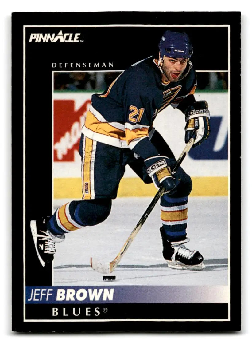 1992-93 Pinnacle #13 Jeff Brown - Hockey Card Single
