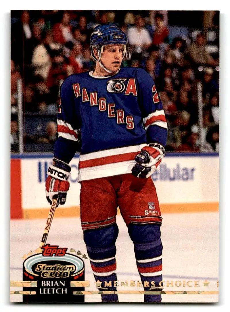 1992-93 Stadium Club #248 Brian Leetch - Hockey Card Single