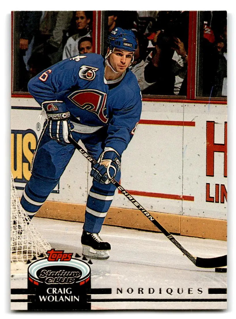 1992-93 Stadium Club #317b Craig Wolanin - Hockey Card Single