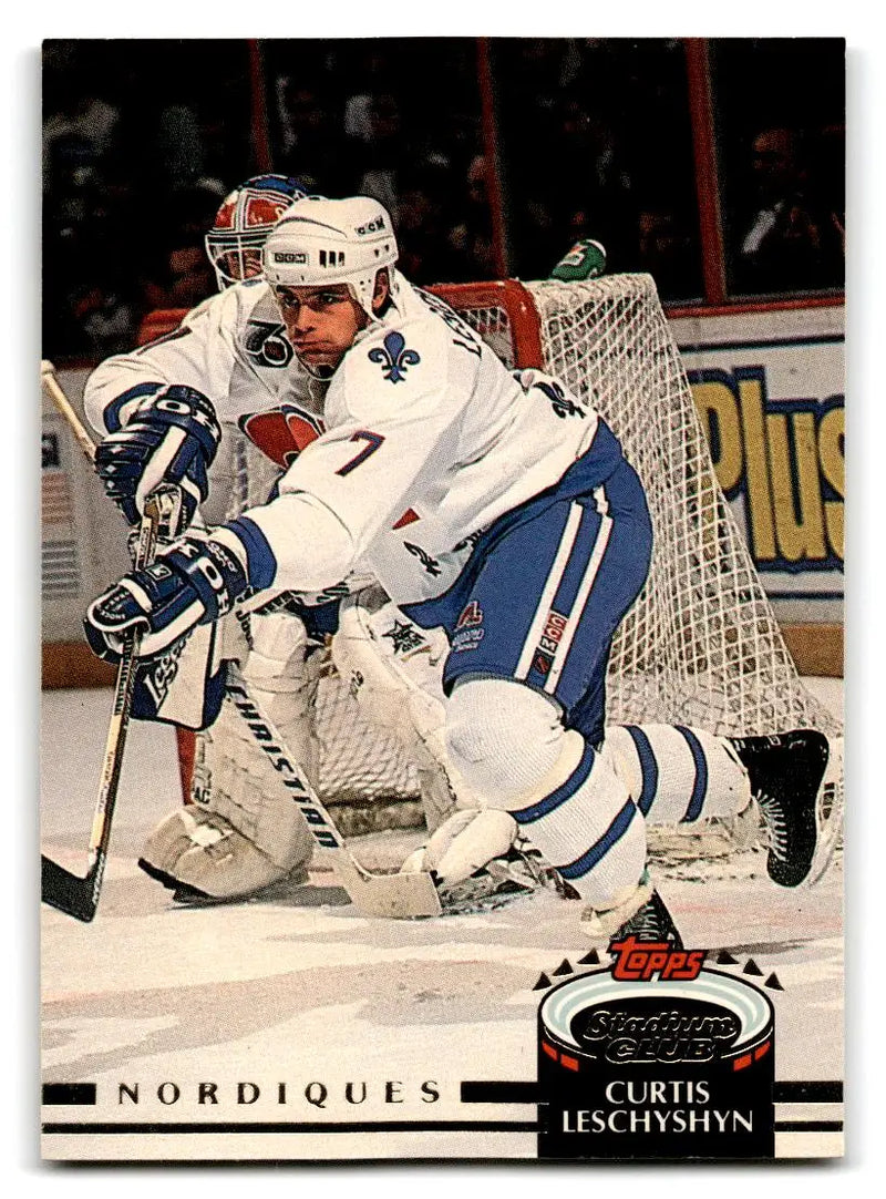 1992-93 Stadium Club #413 Curtis Leschyshyn - Hockey Card Single