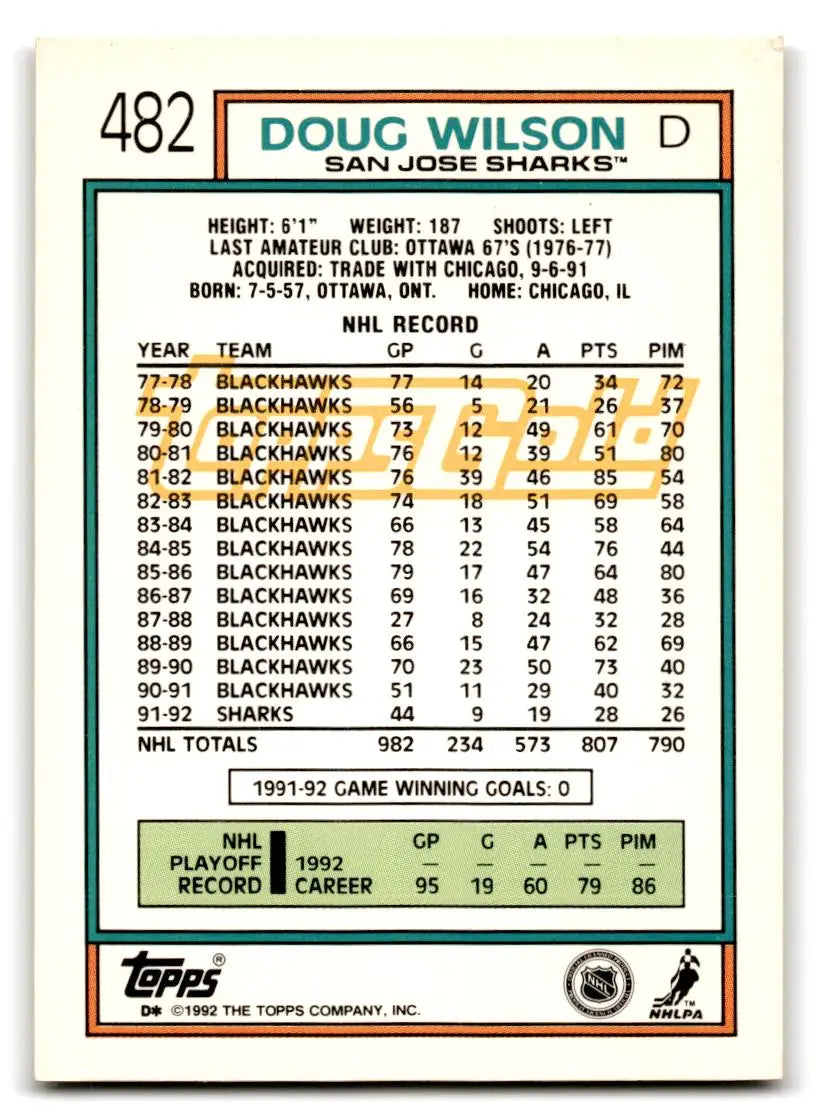 1992-93 Topps #274 Mark Messier Gold - Hockey Card Single