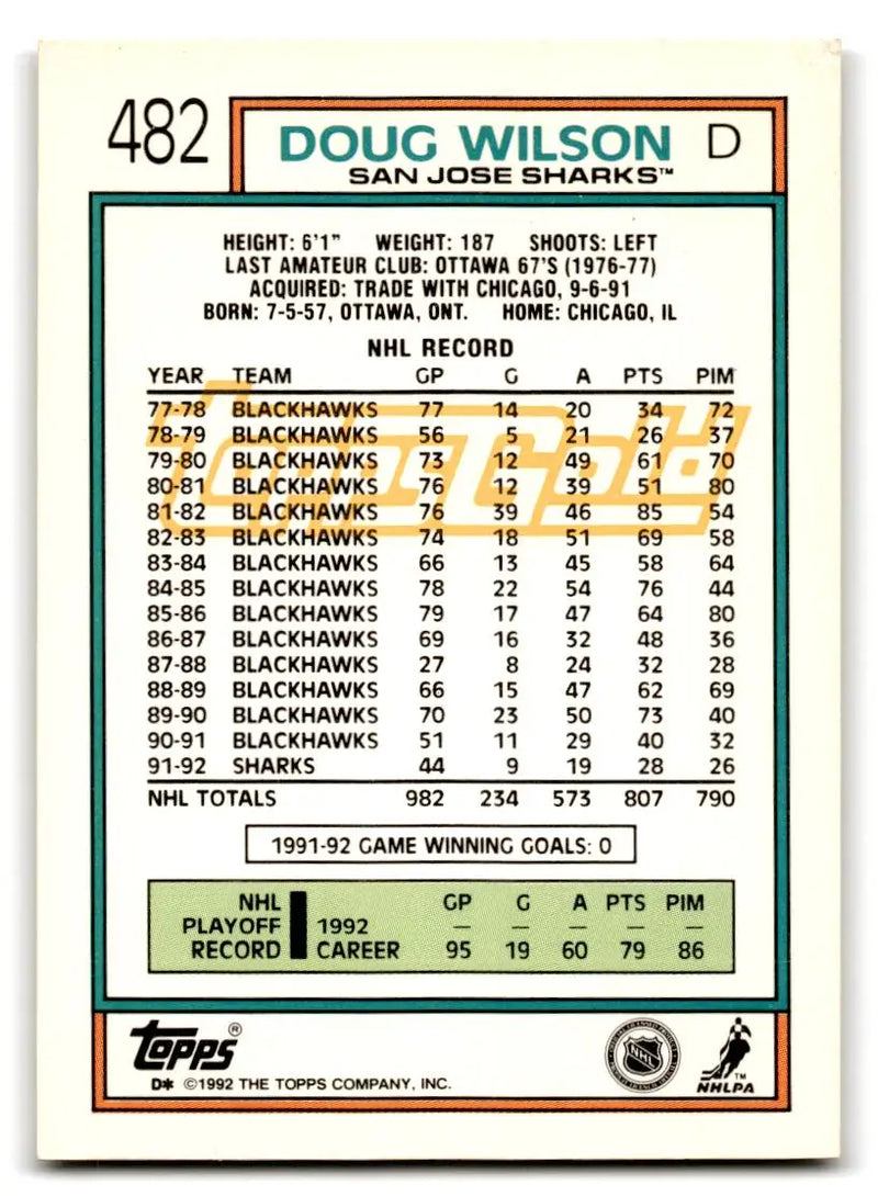 1992-93 Topps #274 Mark Messier Gold - Hockey Card Single