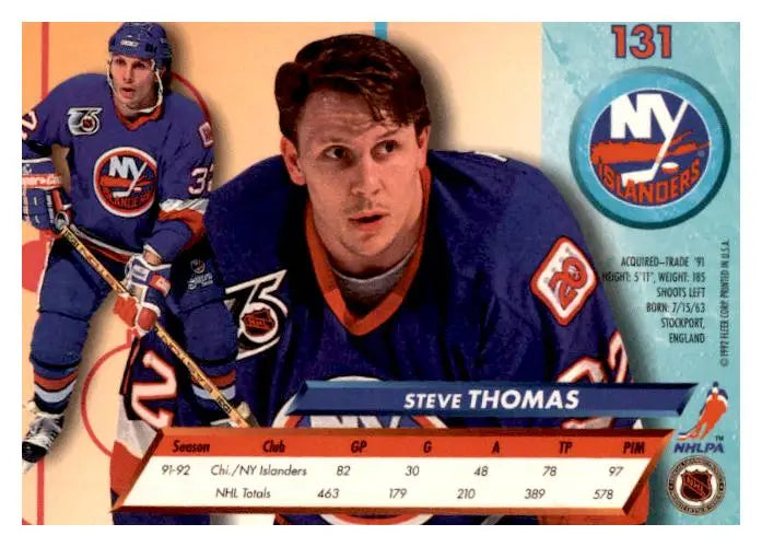 1992-93 Ultra #131 Steve Thomas - Hockey Card Single