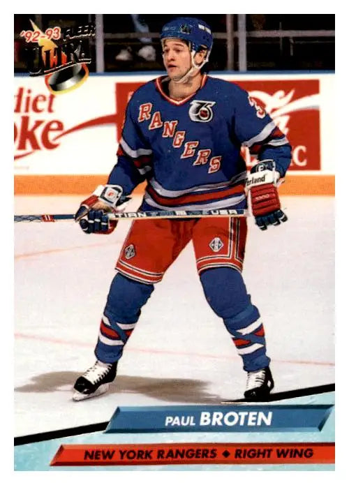 1992-93 Ultra #134 Paul Broten - Hockey Card Single