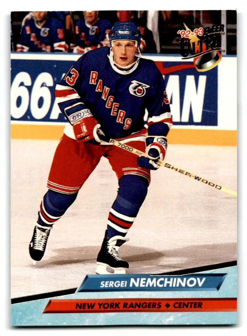 1992-93 Ultra #140 Sergei Nemchinov - Hockey Card Single