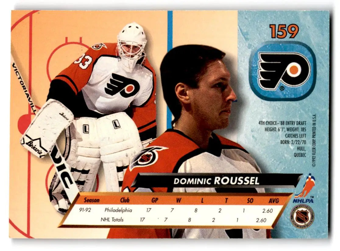 1992-93 Ultra #159 Dominic Roussel - Hockey Card Single