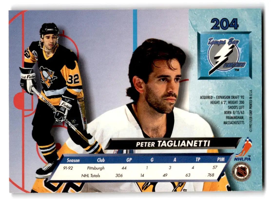 1992-93 Ultra #204 Peter Taglianetti - Hockey Card Single