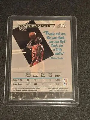 Michael Jordan basketball card from 1992-93 Ultra series featuring Michael Jordan