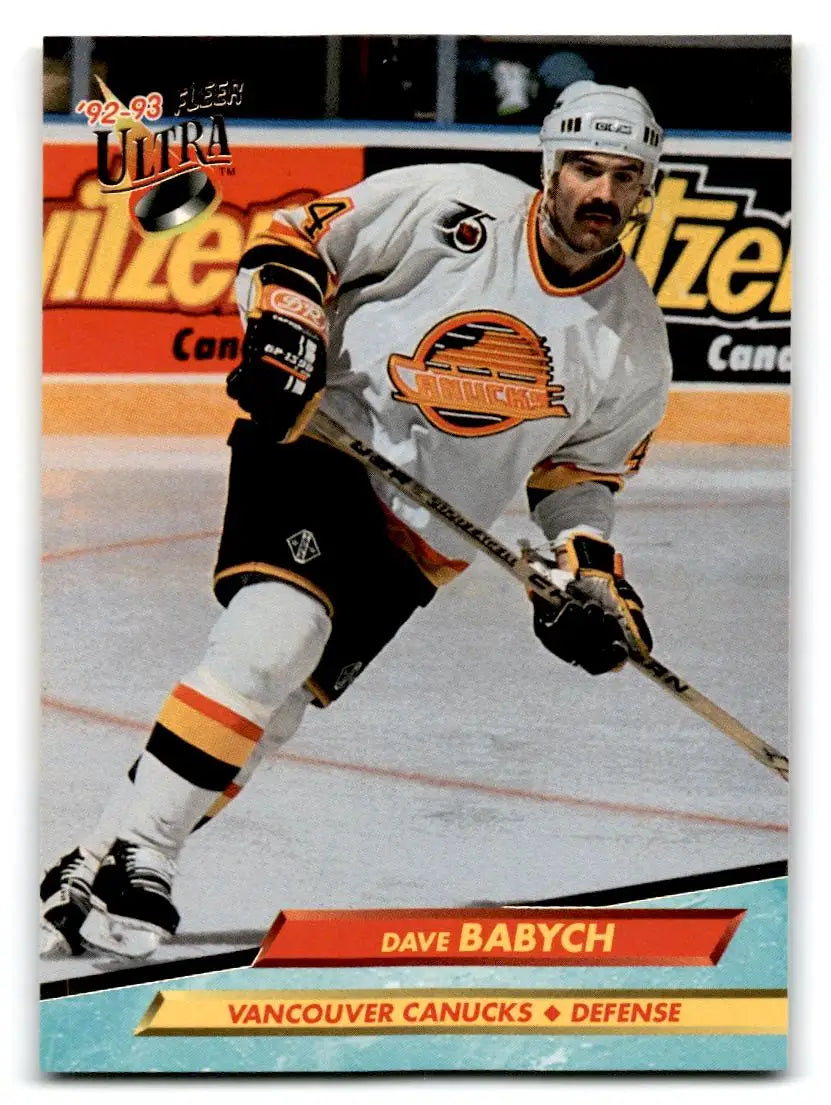 1992-93 Ultra #218 Dave Babych - Hockey Card Single