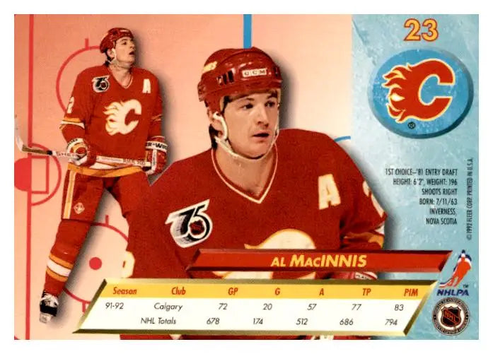 1992-93 Ultra #23 Al MacInnis - Hockey Card Single