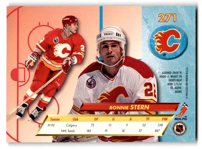 1992-93 Ultra #271 Ronnie Stern - Hockey Card Single