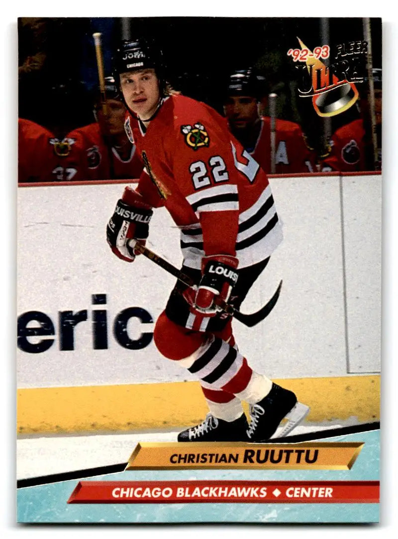 1992-93 Ultra #281 Christian Ruuttu - Hockey Card Single