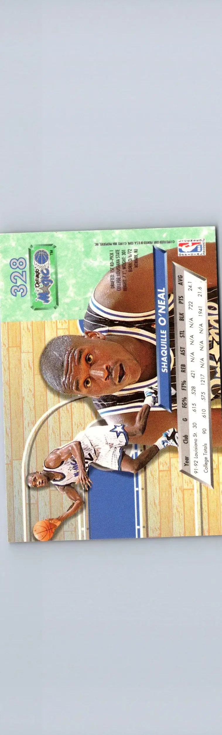 1992-93 Ultra #328 Shaquille O’Neal - Basketball Card Single