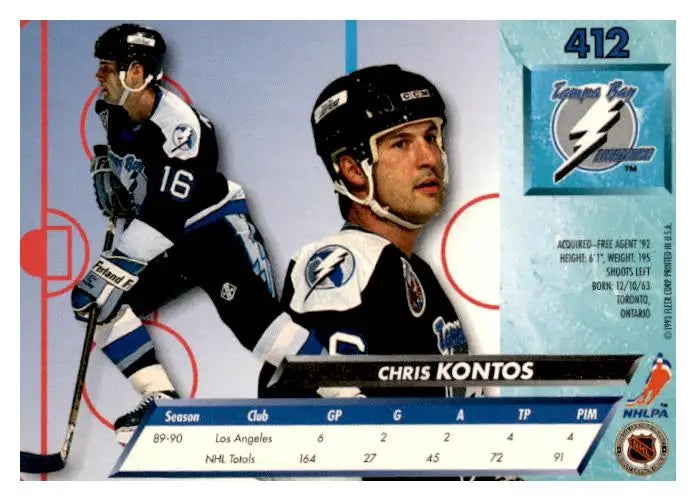 1992-93 Ultra #412 Chris Kontos - Hockey Card Single