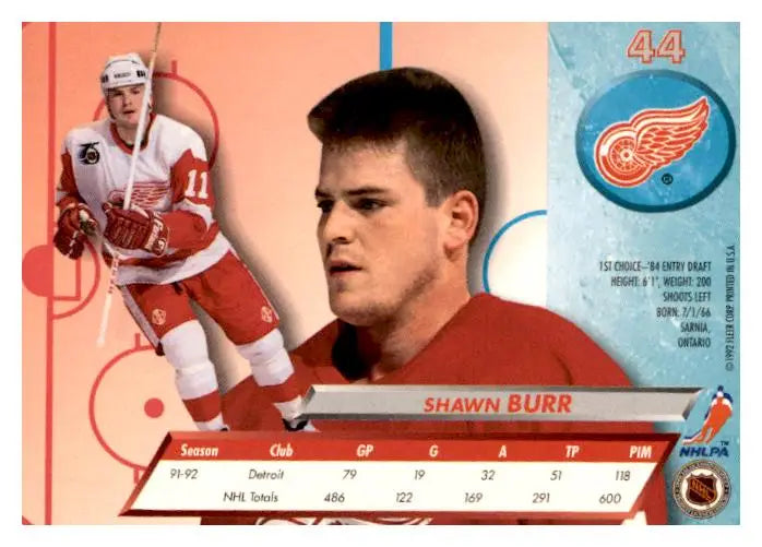 1992-93 Ultra #44 Shawn Burr - Hockey Card Single
