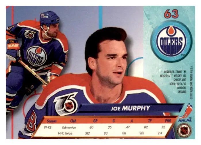 1992-93 Ultra #63 Joe Murphy - Hockey Card Single